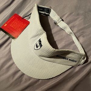 Men’s blue seersucker Southern Marsh Visor